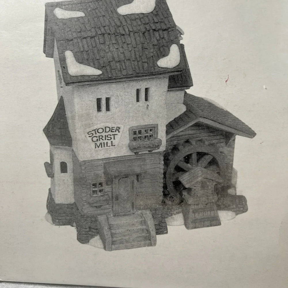 Vtg 1988 Dept 56 Alpine Village Series Stoder Grist Mill #5953 Heritage Village